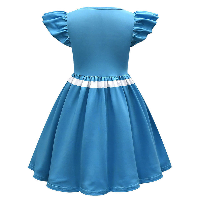 Kids Girls Stranger Things Season 4 Fly Sleeve Casual Dress Max Mayfield Cosplay Party Dress Baby Girls Summer Clothes - CrazeCosplay