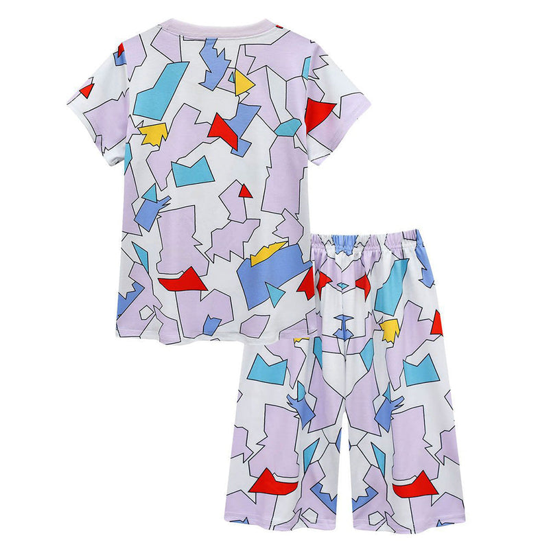 Kids Stranger Things Season 4 Dustin Henderson Cosplay Pajamas Short Sleeved Trousers Pajamas - CrazeCosplay