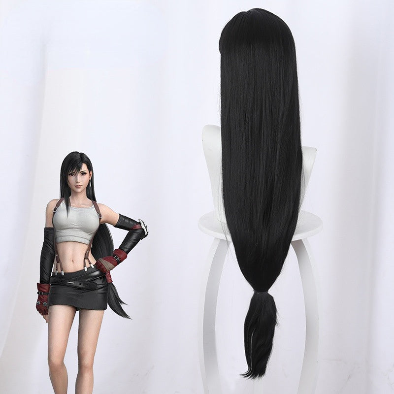 FF7 Final Fantasy Vii 7 Tifa Lockhart Long Hair Halloween Costume Party Wigs Cosplay Wigs