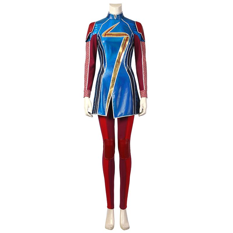 Kamala Khan Cosplay Costume Supergirl Outfit Halloween Carnival Suit - CrazeCosplay
