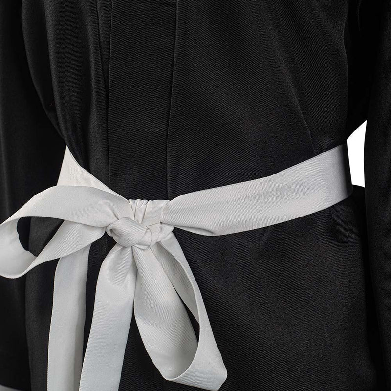 Anime Bleach Kuchiki Rukia Cosplay Costume Japanese Kimono Outfit Black - CrazeCosplay