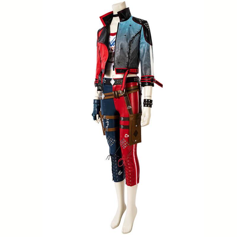 Harley Quinn Costumes Suicide Squad Kill the Justice League Cosplay Outfit Halloween Suit - CrazeCosplay