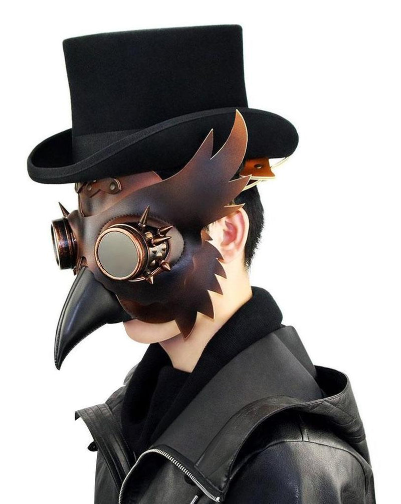 Plague Doctor Bird Mask Steampunk Beak Mask Halloween - CrazeCosplay