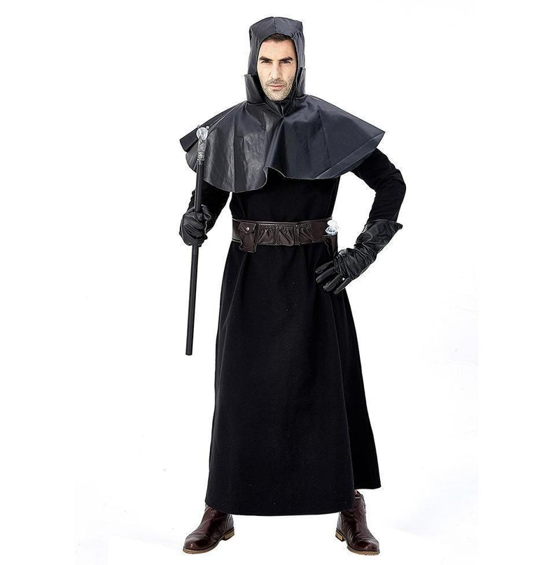 Men Medieval Plague Doctor Halloween Fancy Dress Costume - CrazeCosplay