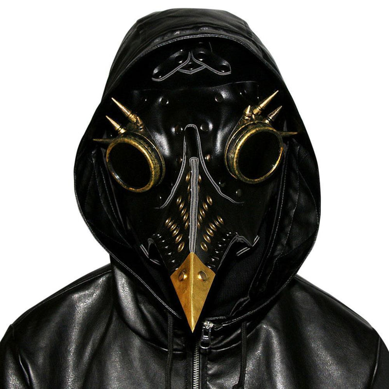 Plague Doctor Bird Mask Steampunk Beak Mask Metal Mask Cosplay Props - CrazeCosplay