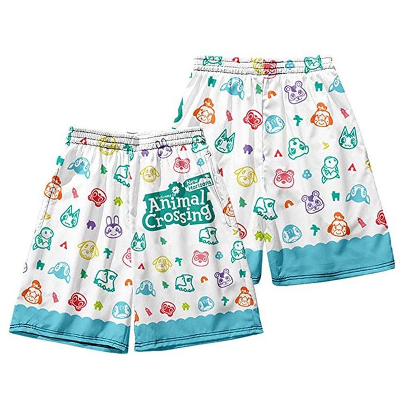 Unisex Animal Crossing Summer Beach Shorts Pants Cosplay Shorts Casual Short Pants - CrazeCosplay
