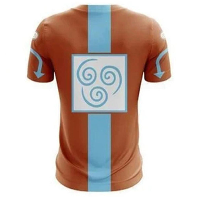 Unisex Avatar: The Last Airbender T-shirts Aang Cosplay Costume 3D Print Casual Shirt - CrazeCosplay