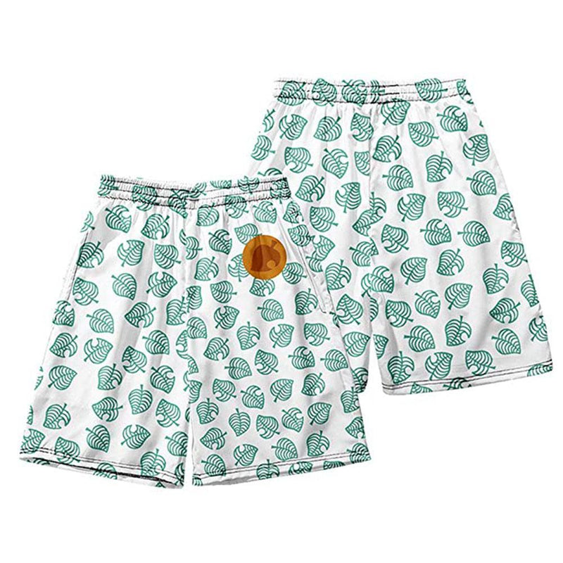 Unisex Animal Crossing Summer Beach Shorts Pants Tom Nook Cosplay Shorts Casual Short Pants - CrazeCosplay