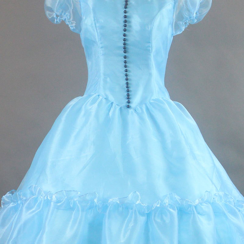 Tim Burtons Alice In Wonderland Alice Blue Dress Costume - CrazeCosplay
