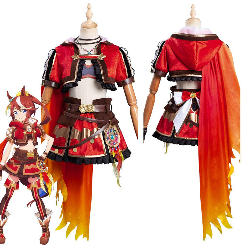 Anime Pretty Derby Tokai Teio Outfits Halloween Carnival Suit Cosplay Costume - CrazeCosplay
