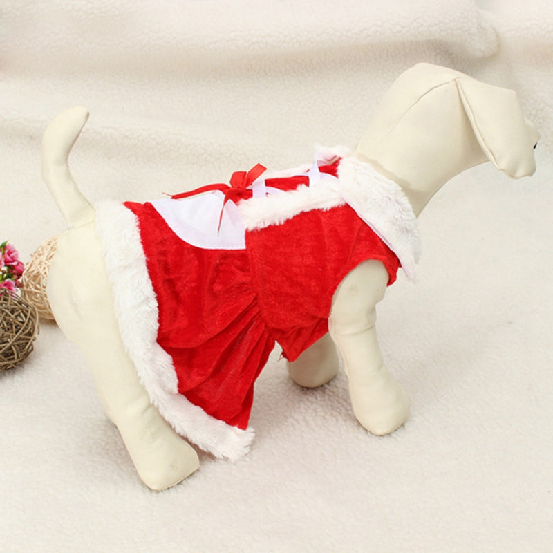 Dog Cute Christmas Outfit Mrs Claus Fancy Dress - CrazeCosplay