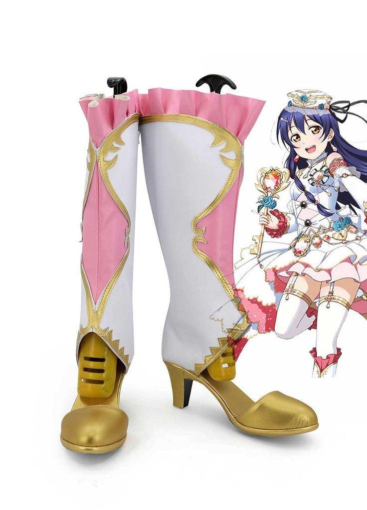 Lovelive Umi Sonoda Birthstone Boots Cosplay Shoes - CrazeCosplay