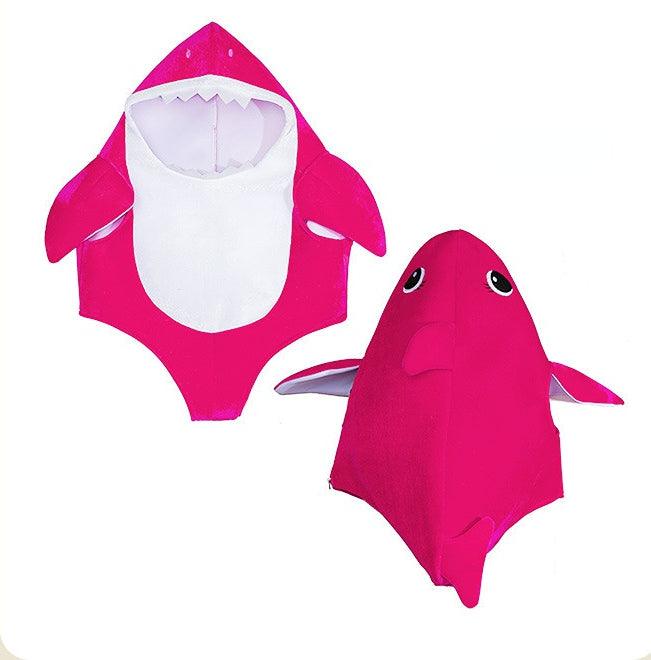 Pink Baby Shark Costume Kids Children Baby Shark Halloween Cosplay