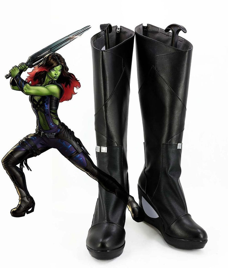Guardians Of The Galaxy 2 Gamora Cosplay Shoes Boots - CrazeCosplay