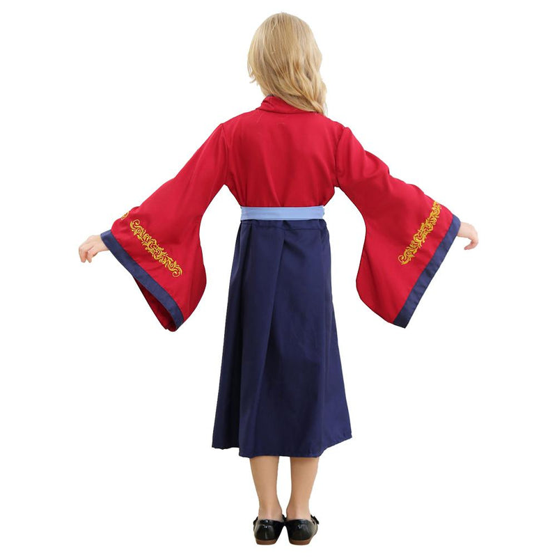 Traditional Chinese Dress Mulan Princess Dress For Little Girl Cosplay Costume - CrazeCosplay