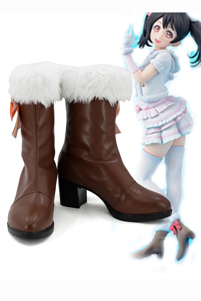 Love Live School Idol Project Season 2 Snow Halation Nico Yazawa Boots Cosplay Shoes - CrazeCosplay