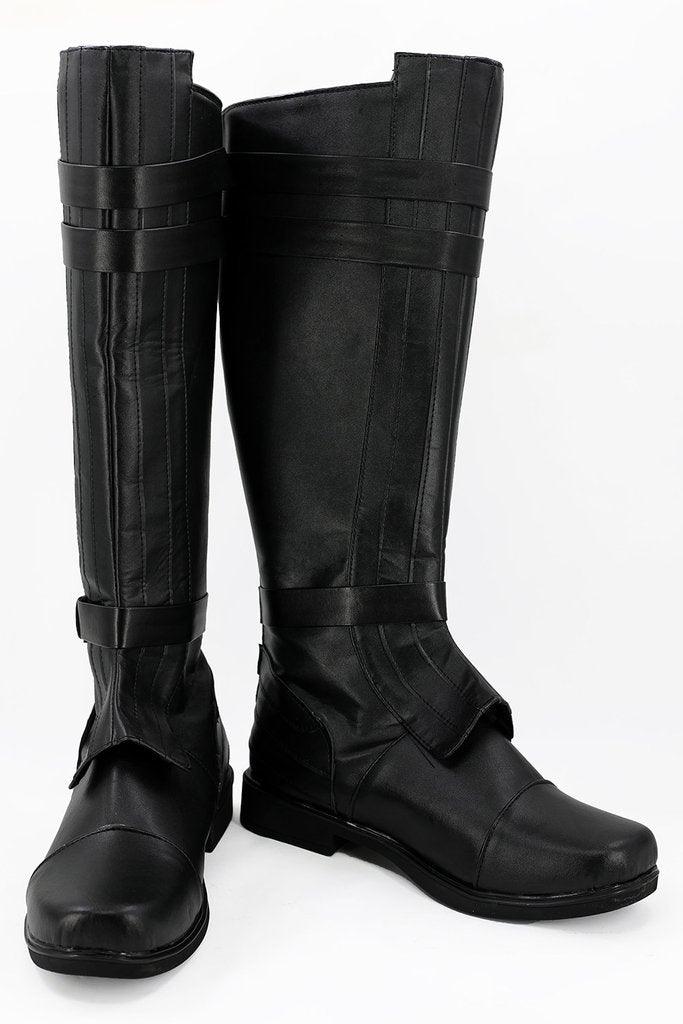 star wars anakin skywalker black boots cosplay shoes - CrazeCosplay