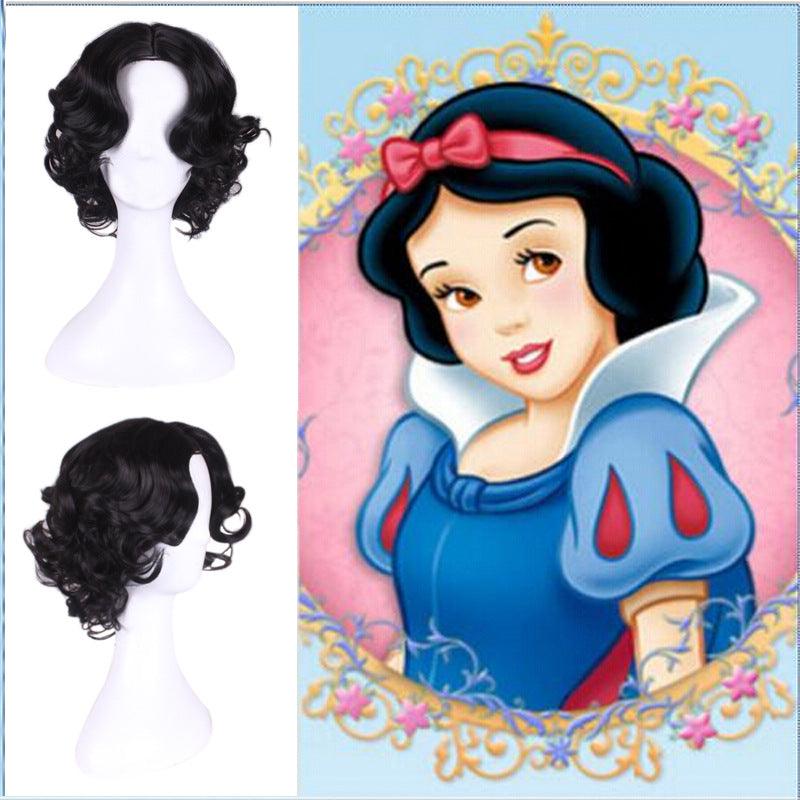 Snow White Black Short Cosplay Wig - CrazeCosplay