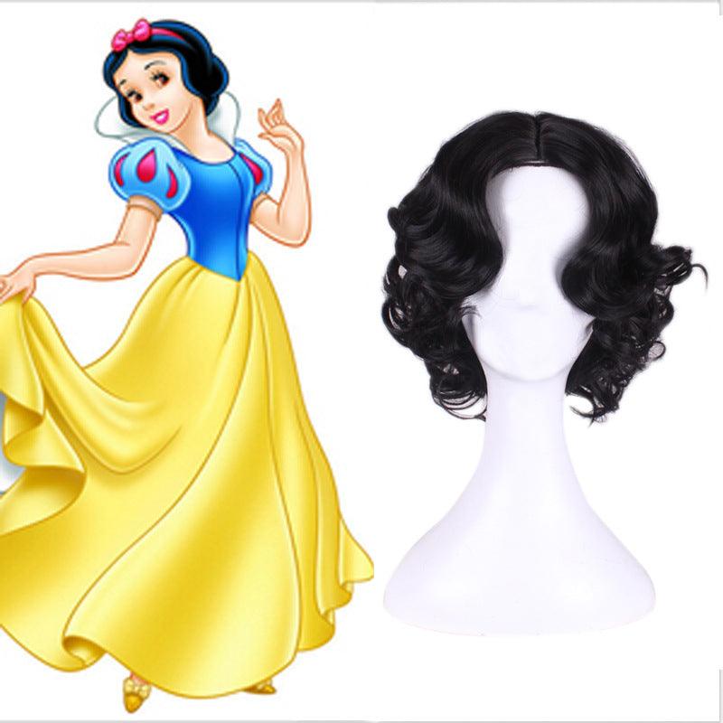 Snow White Black Short Cosplay Wig - CrazeCosplay