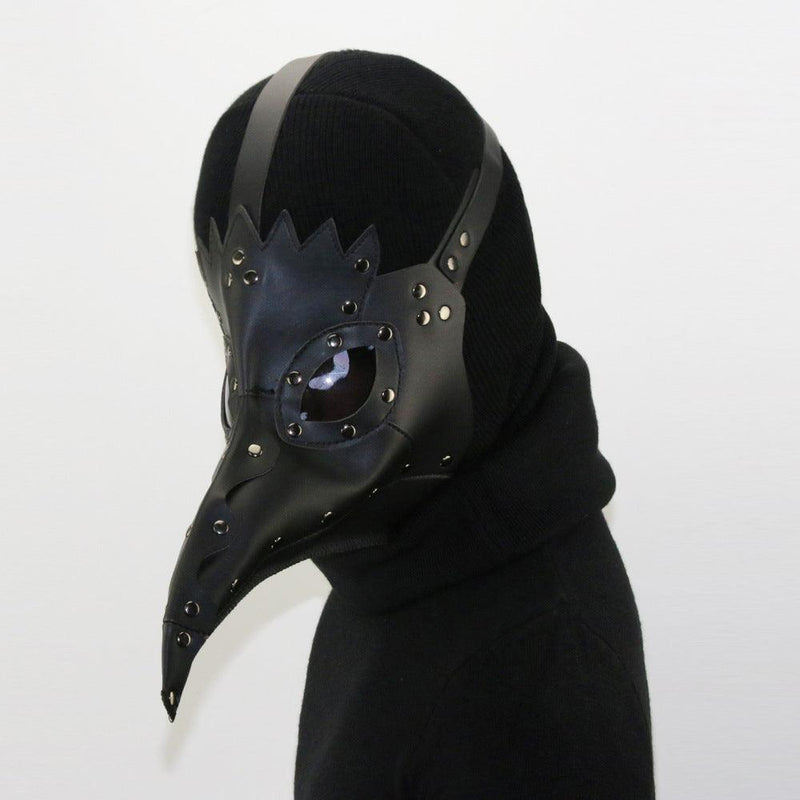 The Plague Doctor Black Bird Beak Black Mask Halloween Cosplay Props - CrazeCosplay