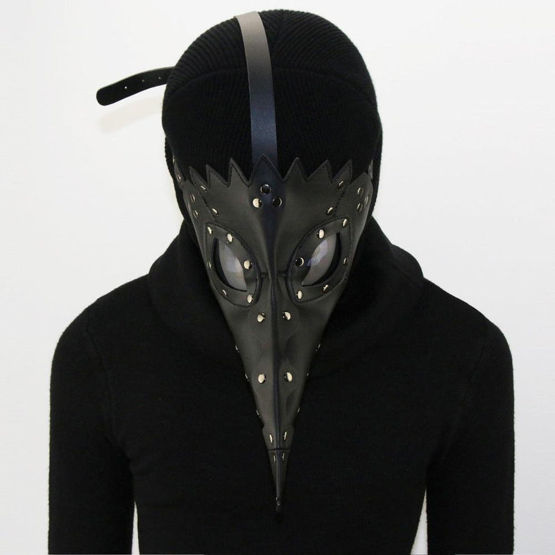 The Plague Doctor Black Bird Beak Black Mask Halloween Cosplay Props - CrazeCosplay