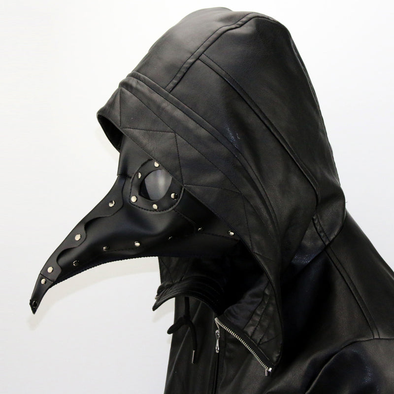 The Plague Doctor Black Bird Beak Black Mask Halloween Cosplay Props - CrazeCosplay