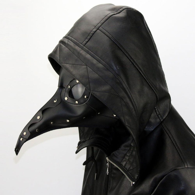 The Plague Doctor Black Bird Beak Black Mask Halloween Cosplay Props - CrazeCosplay