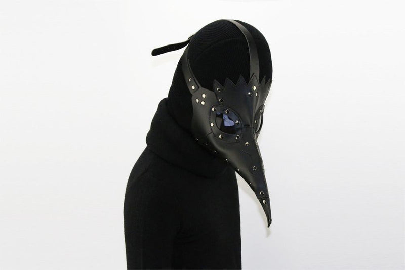 The Plague Doctor Black Bird Beak Black Mask Halloween Cosplay Props - CrazeCosplay