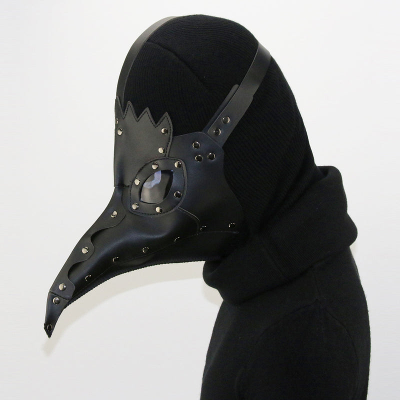 The Plague Doctor Black Bird Beak Black Mask Halloween Cosplay Props - CrazeCosplay