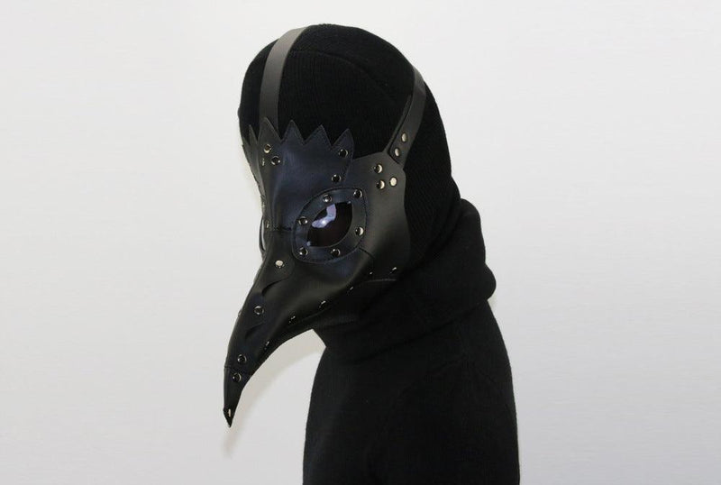 The Plague Doctor Black Bird Beak Black Mask Halloween Cosplay Props - CrazeCosplay