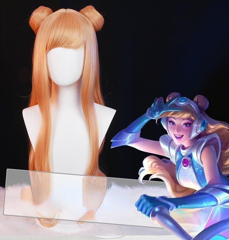 League of Legends Lux Brown Long Cosplay Wig