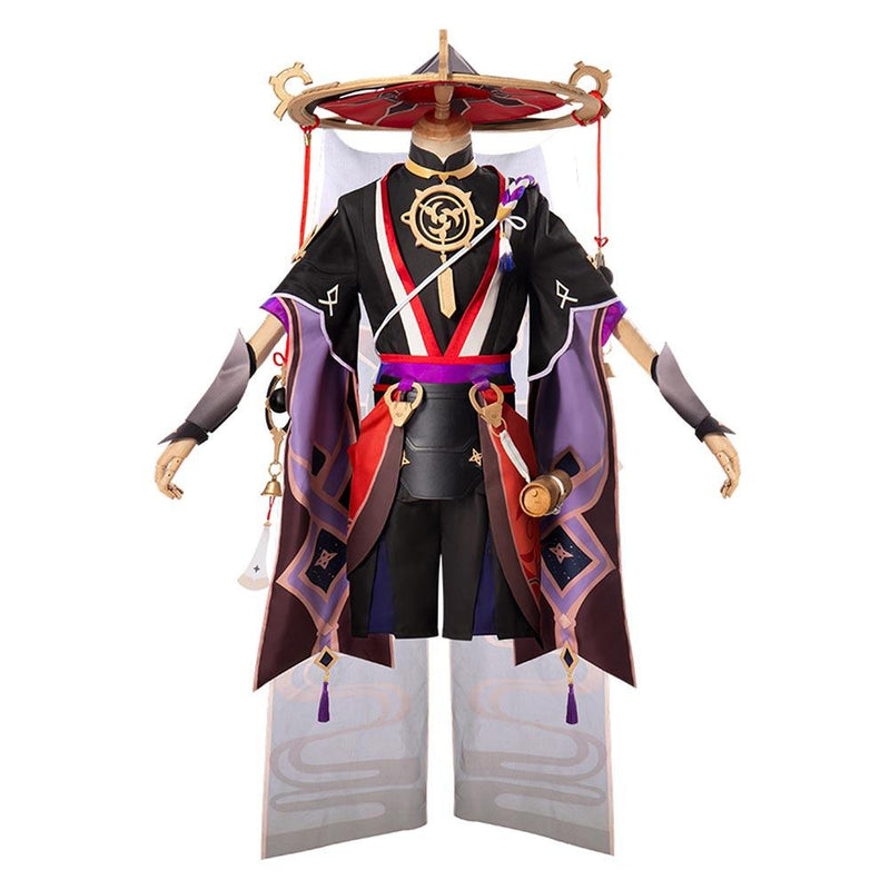 Genshin Impact Fatui Scaramouche Outfits Halloween Carnival Suit Cosplay Costume - CrazeCosplay