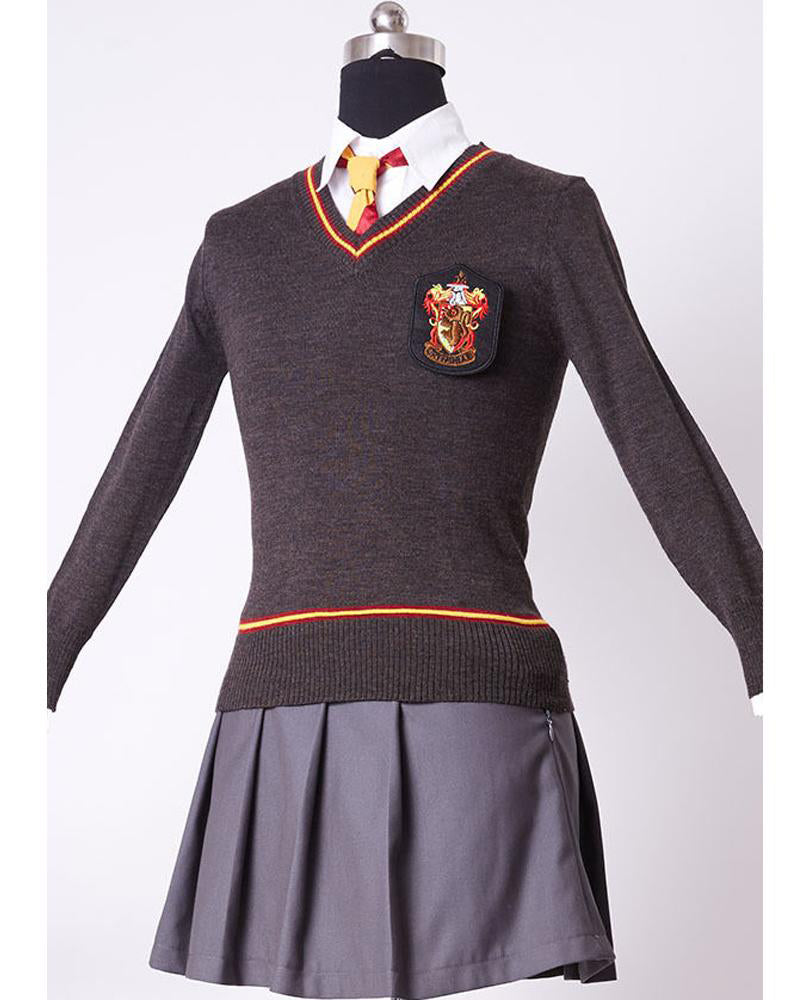 Harry Potter Hermione Granger Gryffindor Uniform Cosplay Costume for Adult