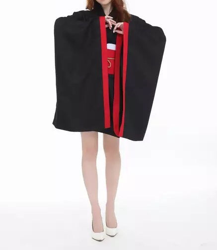 Vocaloid Zatsune Miku Cosplay Costume Female Black Kimono Dress - CrazeCosplay