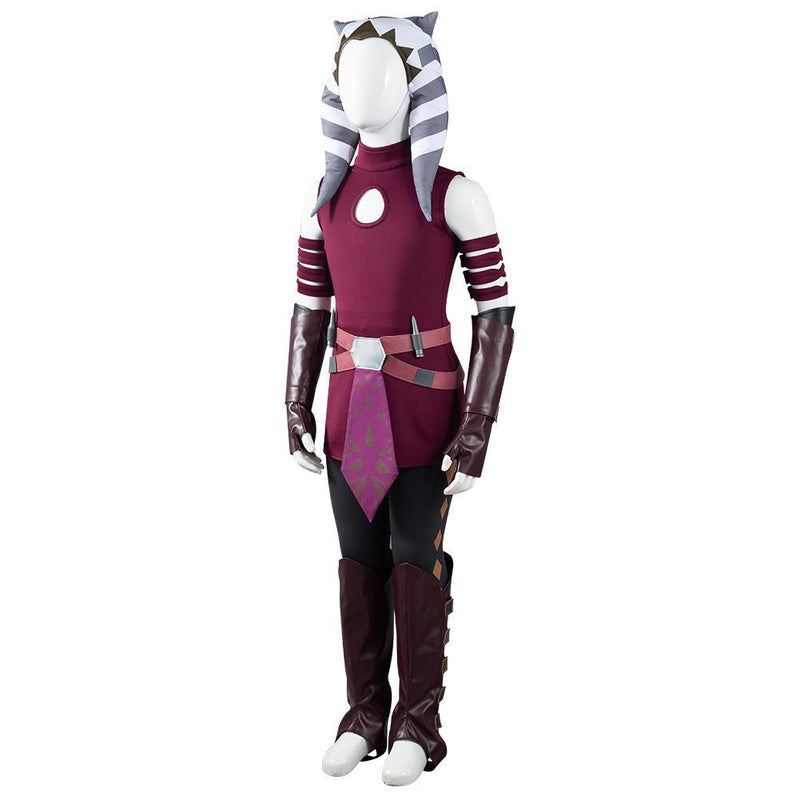 Star Wars The Clone Wars Ahsoka Tano Kids Children Halloween Carnival Suit Outfits Cosplay Costume - CrazeCosplay