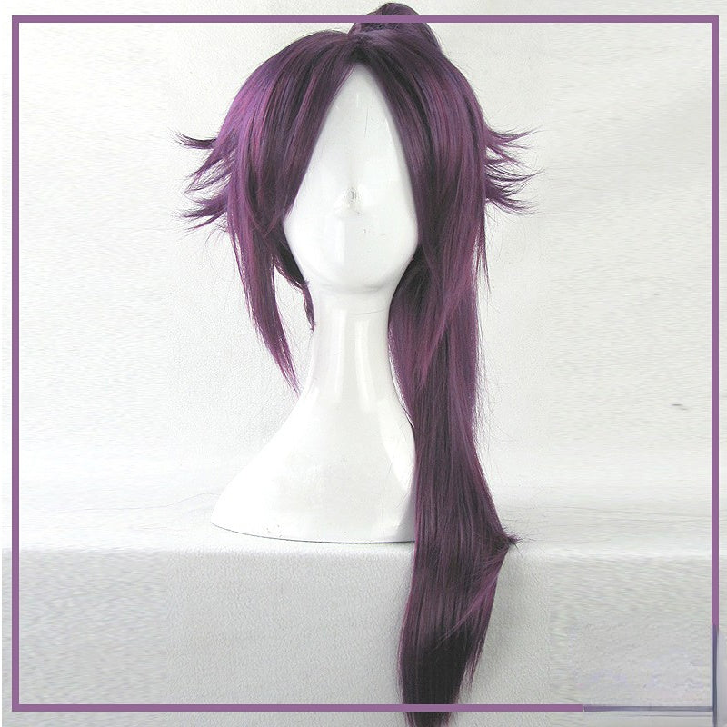 Bleach Shihouin Yoruichi Purple Cosplay Wig