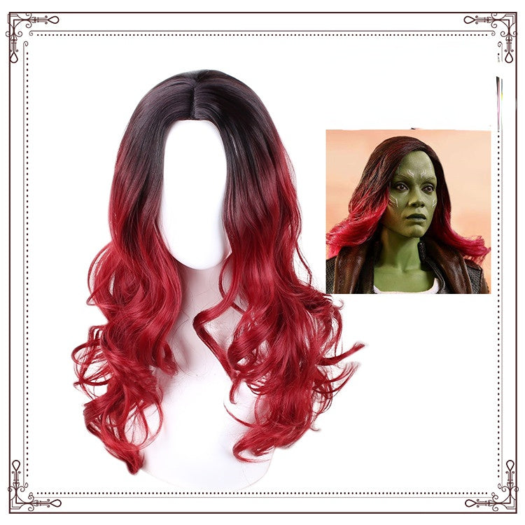 Gamora Red Wig Guardians of The Galaxy Halloween Cosplay - CrazeCosplay