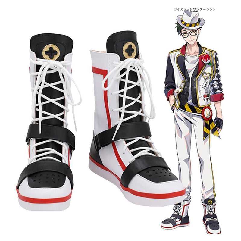 Game Twisted Wonderland Alice In Wonderland Theme Trey Cosplay Shoes - CrazeCosplay