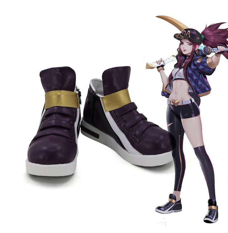 League Of Legends The Rogue Assassin Akali K Da Skin Cosplay Shoes Boots - CrazeCosplay