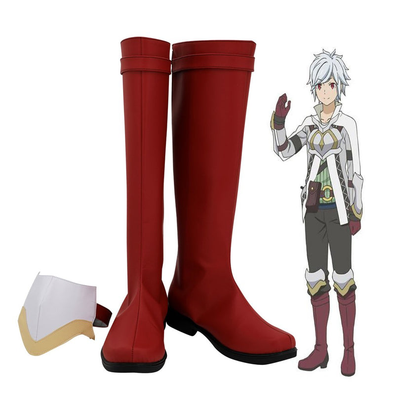 Is It Wrong To Try To Pick Up Girls In A Dungeon Bell Cranel Cosplay Shoes - CrazeCosplay