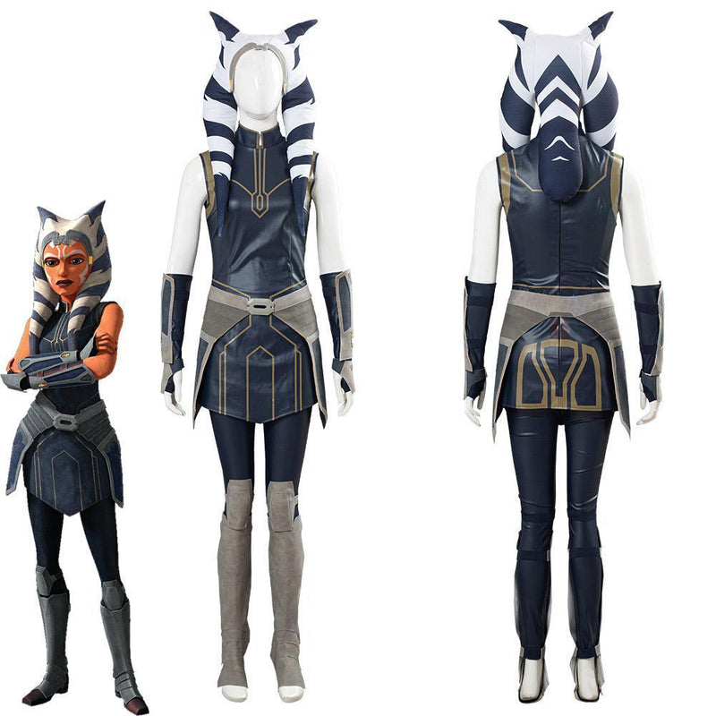 Star Wars Clone Wars Season 7 Ahsoka Tano Women Girls Outfit Halloween Carnival Costume Cosplay Costume - CrazeCosplay