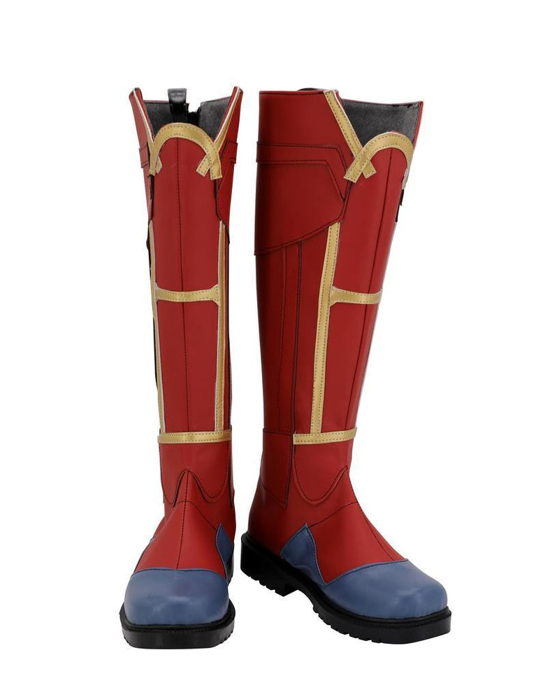 Ms Marvel Poster Version Cosplay Shoes - CrazeCosplay