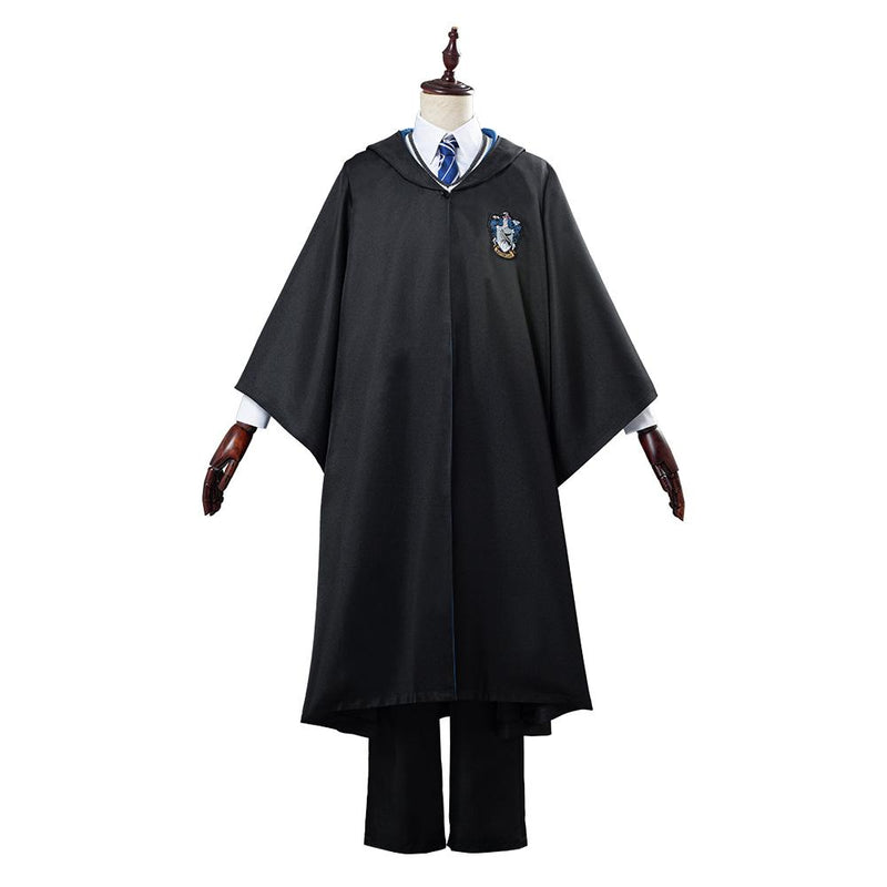 Harry Potter School Uniform Ravenclaw Robe Cloak Outfit Cosplay Costume Halloween Carnival Suit