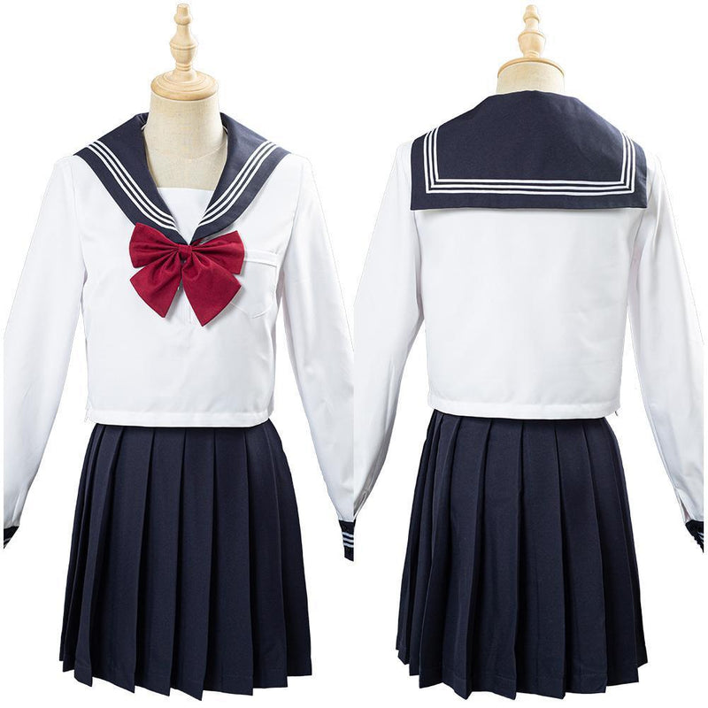 Jk High School Uniform Class Uniform Students Clothing Summer Navy Sailor Suit Cosplay Top Skirt Outfit - CrazeCosplay