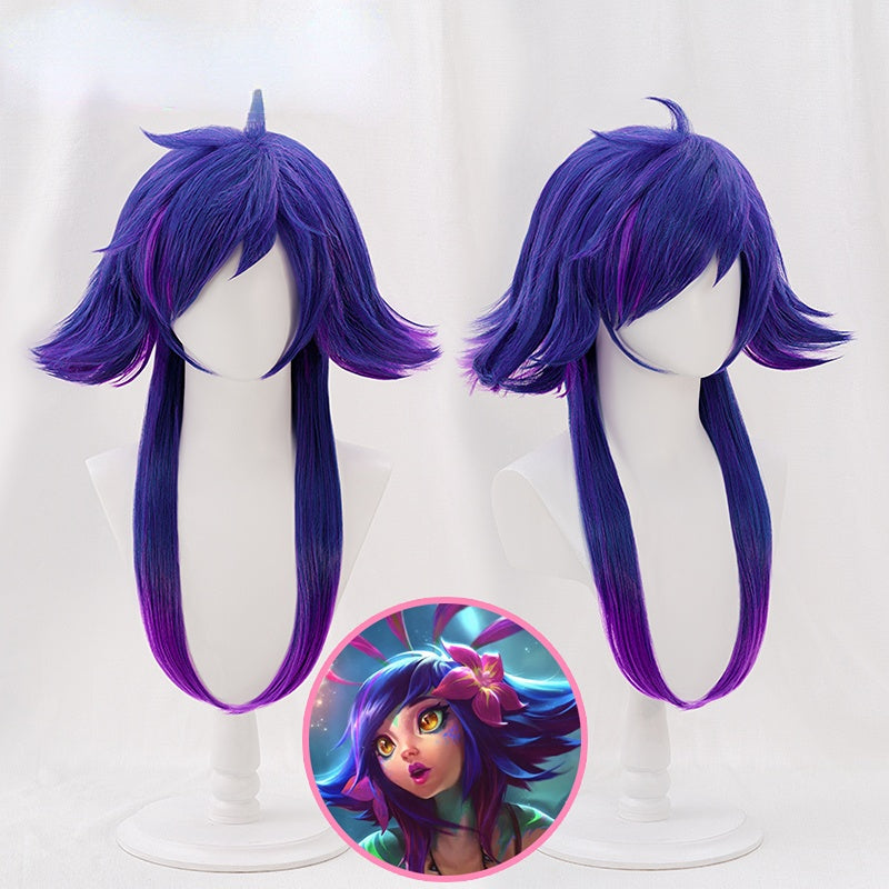 League of Legends Neeko Purple Cosplay Wig