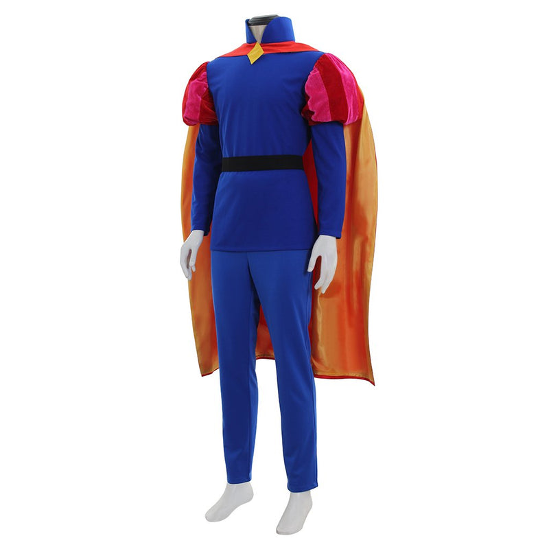 Sleeping Beauty Prince Phillip Cosplay Costume Halloween Blue Outfit