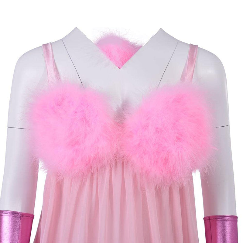 Pink Fembot Costume Austin Powers Dress Halloween Cosplay Suit for Women - CrazeCosplay