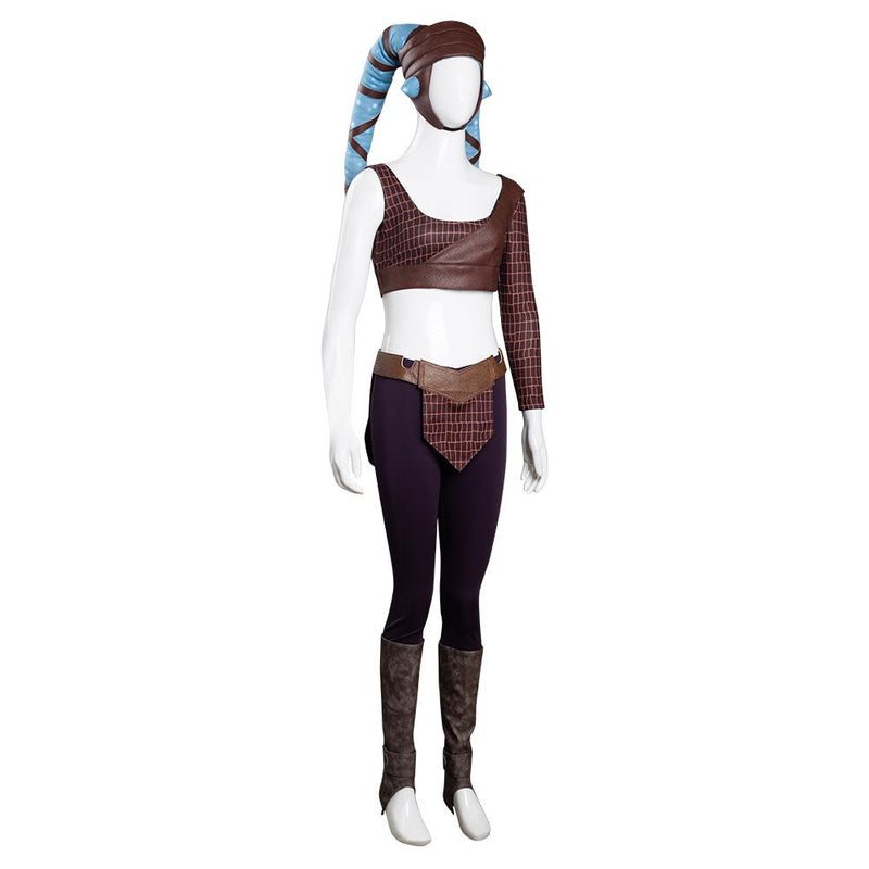 Star Wars Aayla Secura Halloween Carnival Suit Cosplay Costume - CrazeCosplay