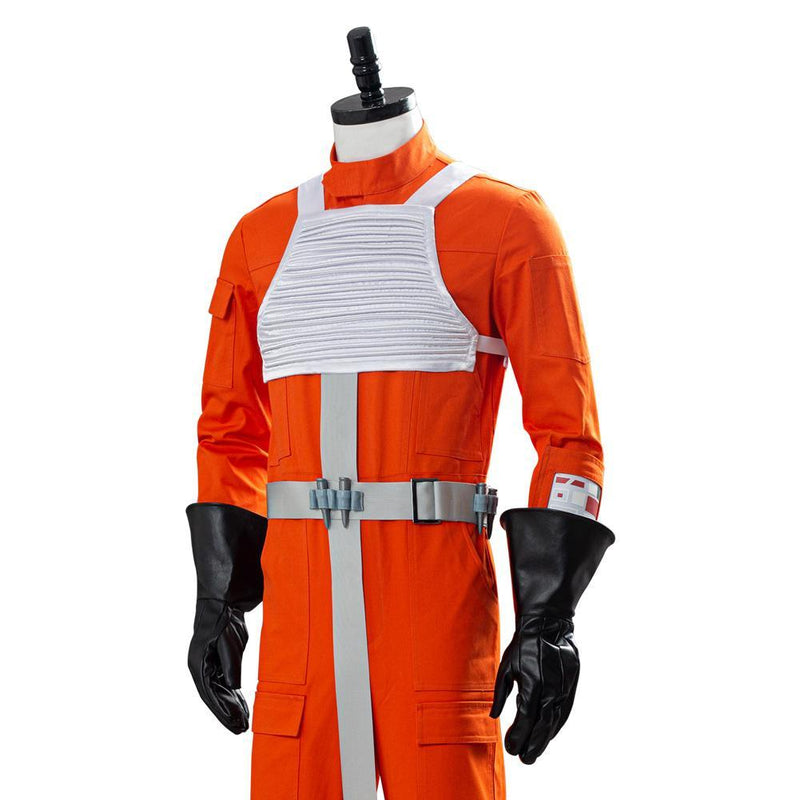 Star Wars X Wing Rebel Uniform Outfit Pilot Jumpsuit Cosplay Costume - CrazeCosplay