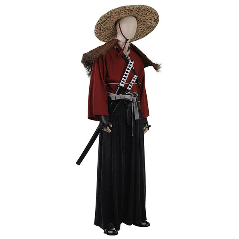 Game Ghost Of Tsushima Jin Sakai Halloween Carnival Costume Japan Samurai Warriors Outfit Cosplay Costume - CrazeCosplay